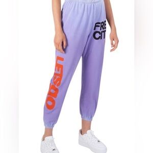 FREECITY vintage OG lavender purple let’s go joggers